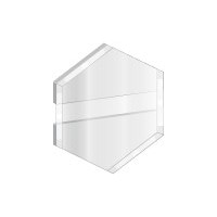 グラボグラス™ 2-プレックス™ 裏彫りマット 透明/ホワイト