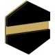 gravoply™ laser black/gold