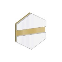 トロフィーブラス グロッシーホワイト/ゴールド