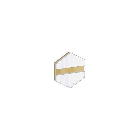 トロフィーブラス グロッシーホワイト/ゴールド