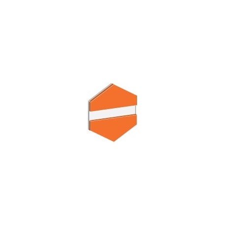 gravoply™ laser orange/white