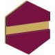 gravoply™ laser burgundy/gold