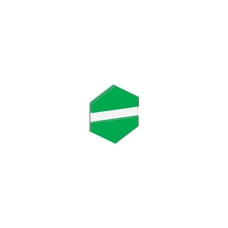 gravoply™ laser apple green/white