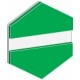 gravoply™ laser apple green/white