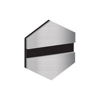 metallex™ brushed aluminum/black